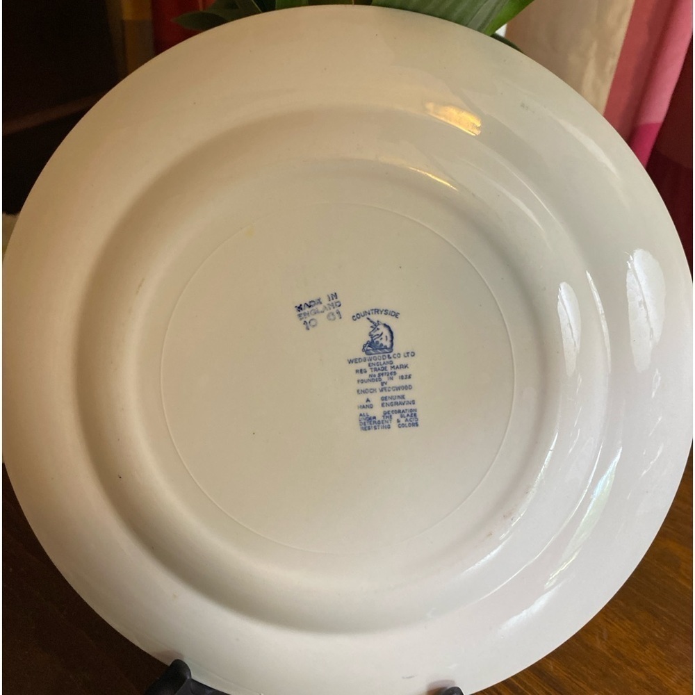 Set of 5 Vintage Enoch Wedgewood “Countryside” #547269 Dinner Plates 9 3/4” - Picture 2 of 2